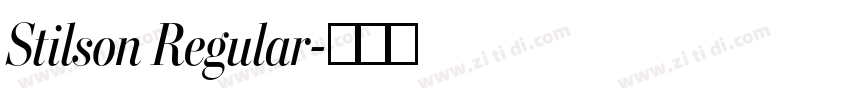 Stilson Regular字体转换 Stilson Regular字体转换